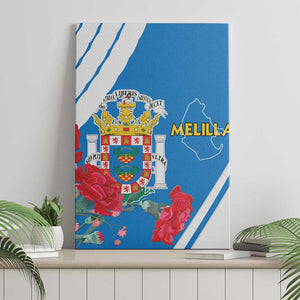 Melilla Spain Canvas Wall Art Coat Of Arms With Map