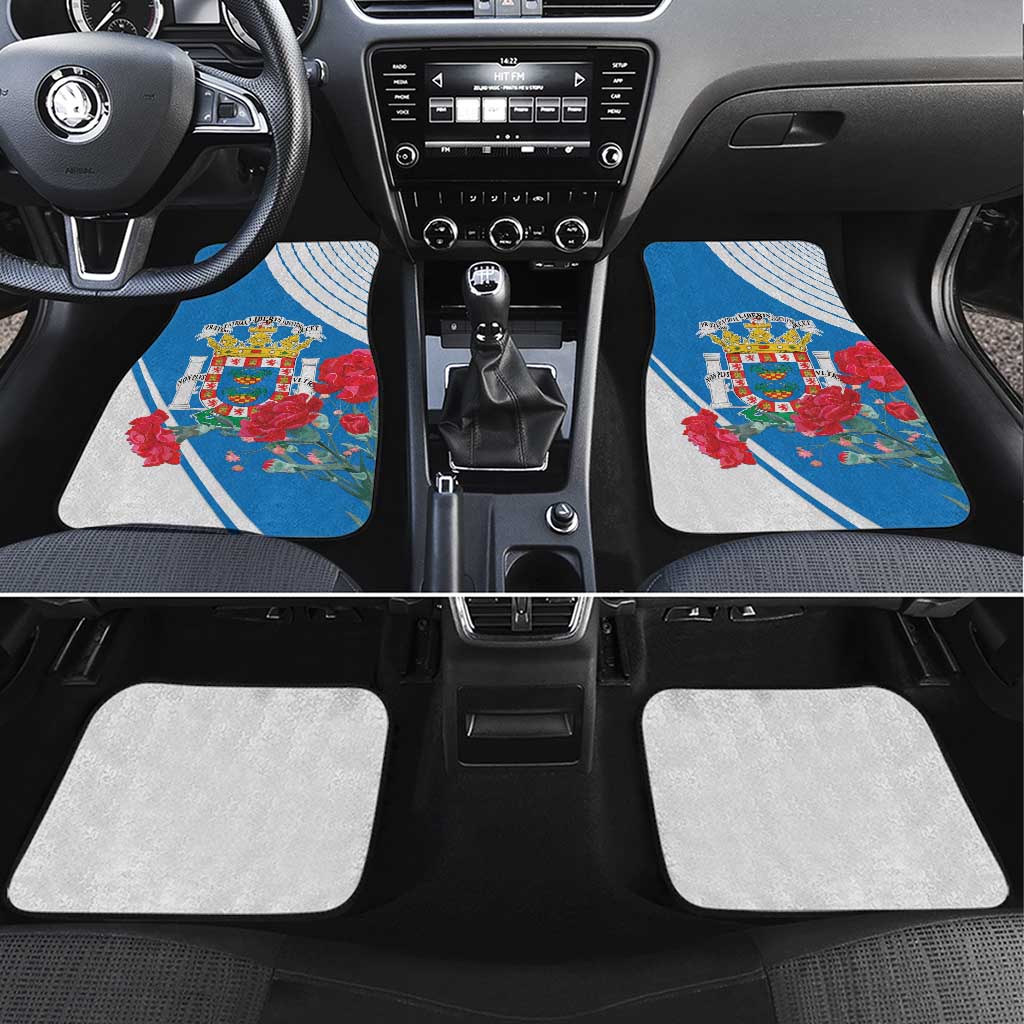 Melilla Spain Car Mats Coat Of Arms With Map