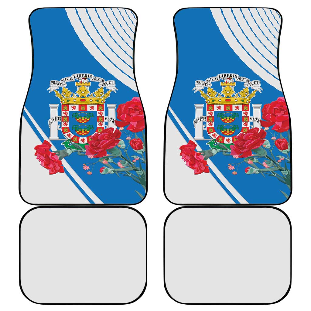 Melilla Spain Car Mats Coat Of Arms With Map