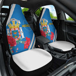 Melilla Spain Car Seat Cover Coat Of Arms With Map