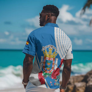 Melilla Spain Hawaiian Shirt Coat Of Arms With Map