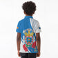 Melilla Spain Kid Polo Shirt Coat Of Arms With Map