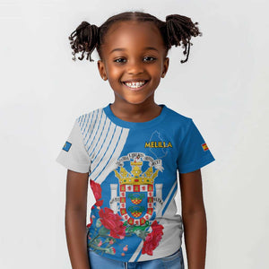 Melilla Spain Kid T shirt Coat Of Arms With Map