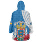 Melilla Spain Kid Wearable Blanket Hoodie Coat Of Arms With Map