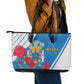 Melilla Spain Leather Tote Bag Coat Of Arms With Map