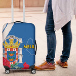 Melilla Spain Luggage Cover Coat Of Arms With Map
