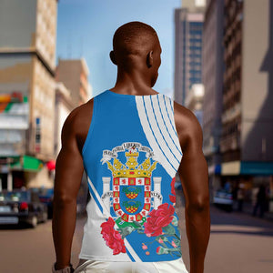 Melilla Spain Men Tank Top Coat Of Arms With Map