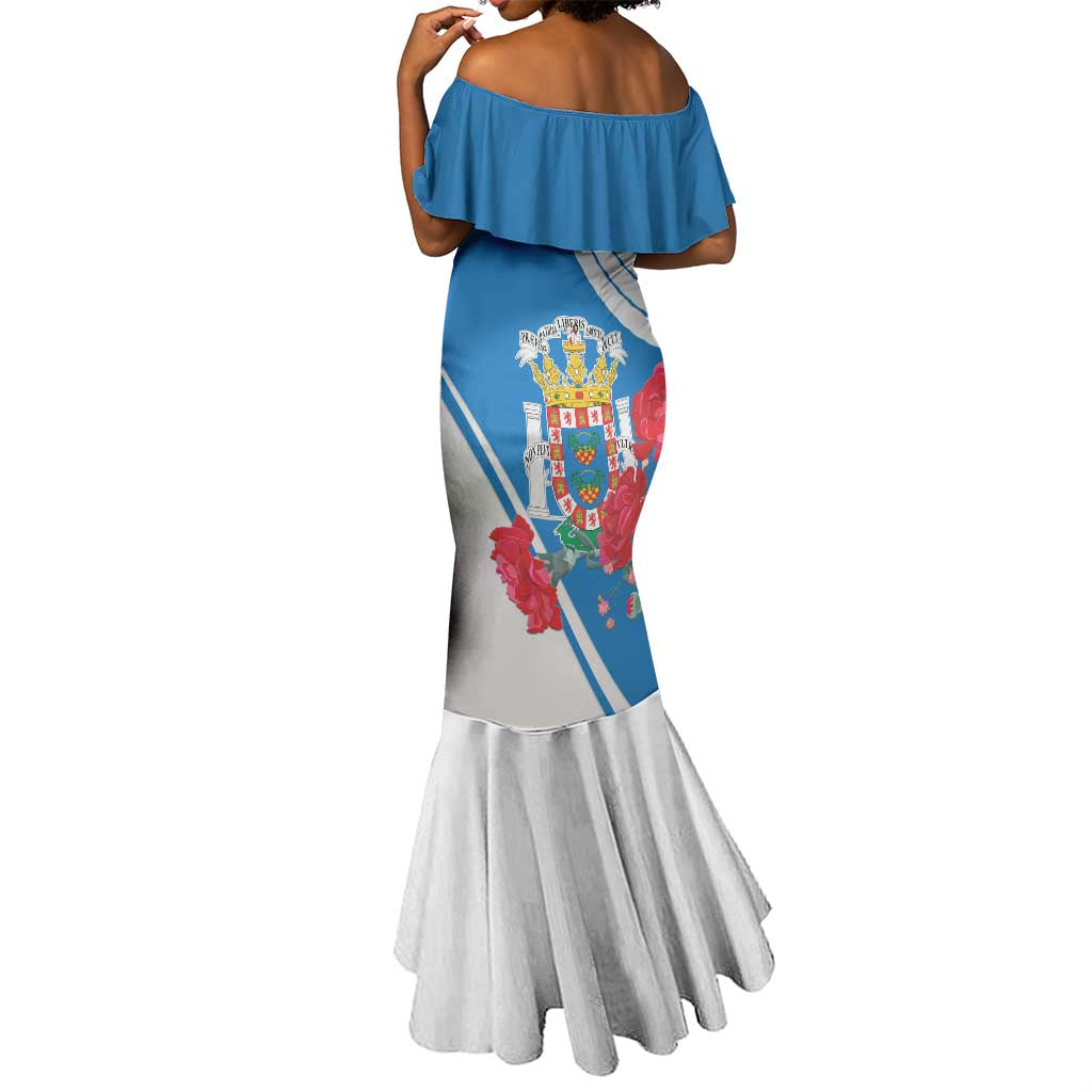 Melilla Spain Mermaid Dress Coat Of Arms With Map
