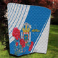 Melilla Spain Quilt Coat Of Arms With Map