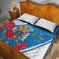 Melilla Spain Quilt Bed Set Coat Of Arms With Map