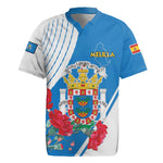 Melilla Spain Rugby Jersey Coat Of Arms With Map