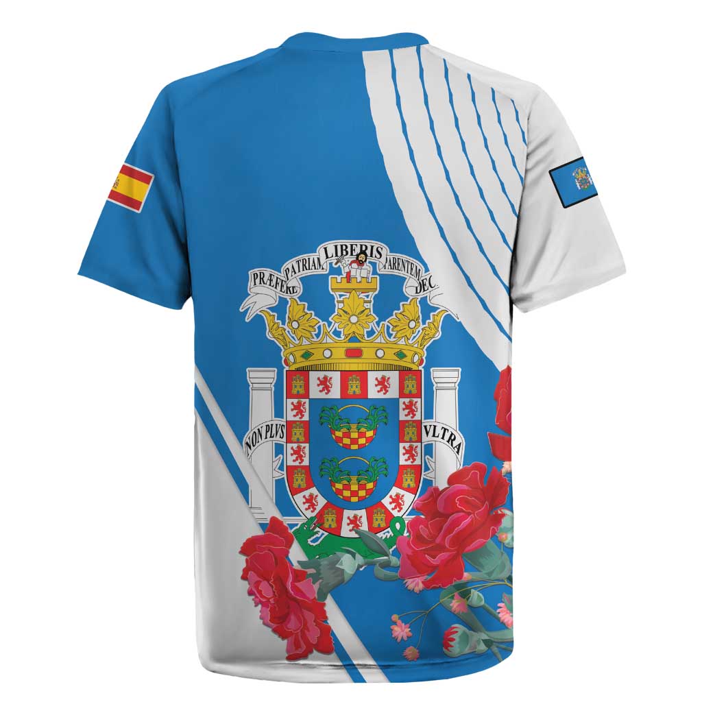 Melilla Spain Rugby Jersey Coat Of Arms With Map