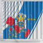 Melilla Spain Shower Curtain Coat Of Arms With Map