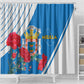 Melilla Spain Shower Curtain Coat Of Arms With Map