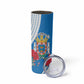 Melilla Spain Skinny Tumbler Coat Of Arms With Map