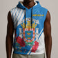 Melilla Spain Sleeveless Hoodie Coat Of Arms With Map - African Pride