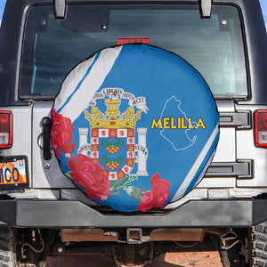 Melilla Spain Spare Tire Cover Coat Of Arms With Map