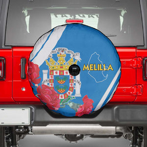 Melilla Spain Spare Tire Cover Coat Of Arms With Map