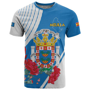 Melilla Spain T shirt Coat Of Arms With Map