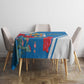 Melilla Spain Tablecloth Coat Of Arms With Map