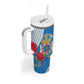 Melilla Spain Tumbler With Handle Coat Of Arms With Map