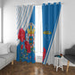 Melilla Spain Window Curtain Coat Of Arms With Map