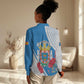 Melilla Spain Women Casual Shirt Coat Of Arms With Map