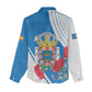Melilla Spain Women Casual Shirt Coat Of Arms With Map