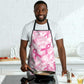 Breast Cancer Awareness Pink Ribbon Apron Tie Dye Style