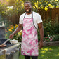 Breast Cancer Awareness Pink Ribbon Apron Tie Dye Style