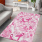 Pink Ribbon With Tie Dye Area Rug Breast Cancer Awareness - African Pride