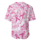 Pink Ribbon With Tie Dye Baseball Jersey Breast Cancer Awareness - African Pride