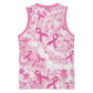 Pink Ribbon With Tie Dye Basketball Jersey Breast Cancer Awareness - African Pride