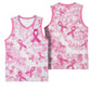 Pink Ribbon With Tie Dye Basketball Jersey Breast Cancer Awareness - African Pride