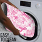 Breast Cancer Awareness Pink Ribbon Bathroom Set Tie Dye Style