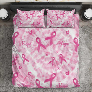 Pink Ribbon With Tie Dye Bedding Set Breast Cancer Awareness - African Pride