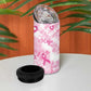 Pink Ribbon With Tie Dye 4 in 1 Can Cooler Tumbler Breast Cancer Awareness - African Pride