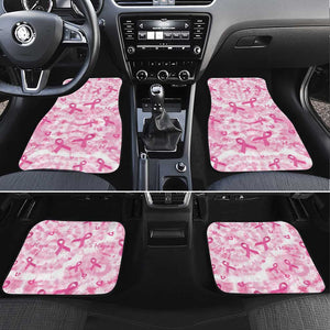 Pink Ribbon With Tie Dye Car Mats Breast Cancer Awareness - African Pride