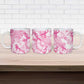 Breast Cancer Awareness Pink Ribbon Ceramic Mug Tie Dye Style