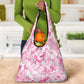 Pink Ribbon With Tie Dye Grocery Bag Breast Cancer Awareness - African Pride