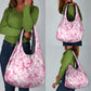 Pink Ribbon With Tie Dye Grocery Bag Breast Cancer Awareness - African Pride