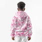Pink Ribbon With Tie Dye Kid Hoodie Breast Cancer Awareness - African Pride