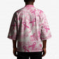 Breast Cancer Awareness Pink Ribbon Kimono Tie Dye Style