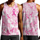 Pink Ribbon With Tie Dye Men Tank Top Breast Cancer Awareness - African Pride