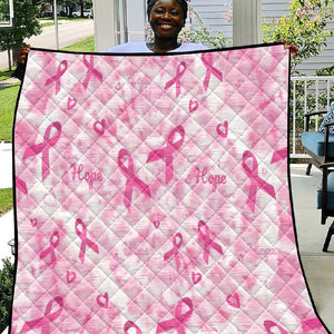 Pink Ribbon With Tie Dye Quilt Breast Cancer Awareness - African Pride