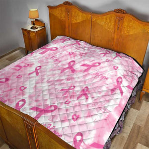 Pink Ribbon With Tie Dye Quilt Breast Cancer Awareness - African Pride