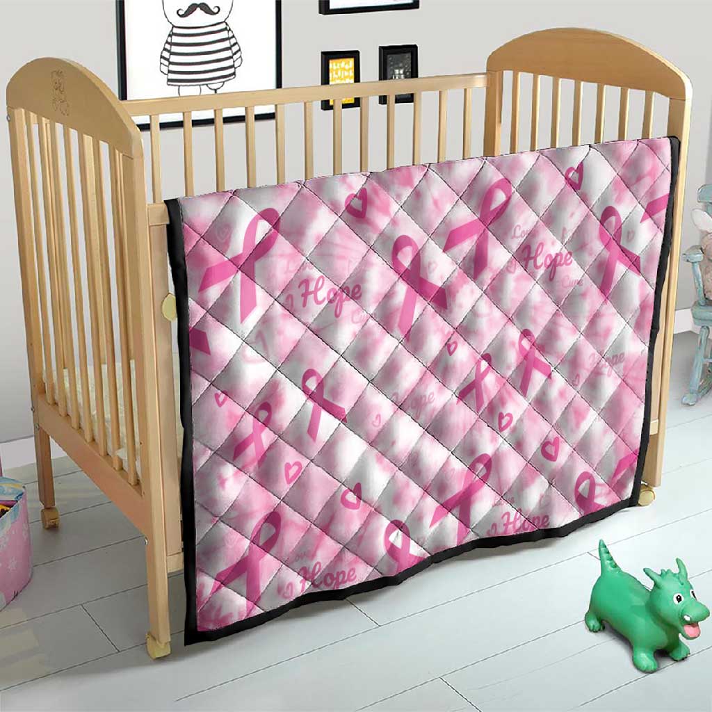 Pink Ribbon With Tie Dye Quilt Breast Cancer Awareness - African Pride
