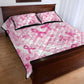 Pink Ribbon With Tie Dye Quilt Bed Set Breast Cancer Awareness - African Pride