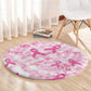 Pink Ribbon With Tie Dye Round Carpet Breast Cancer Awareness - African Pride