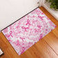 Pink Ribbon With Tie Dye Rubber Doormat Breast Cancer Awareness - African Pride
